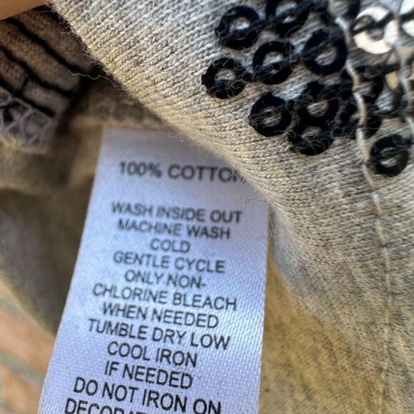 LOFT Gray Patterned Women's Top - Picture 4 of 5